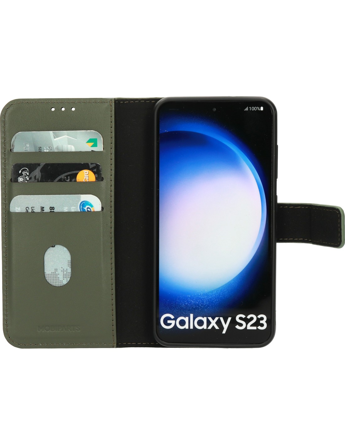 Mobiparts Leather 2 in 1 Wallet Case Samsung Galaxy S23 Green
