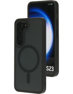 Mobiparts Hardcover Samsung Galaxy S23 Satin Black (Magsafe Compatible)
