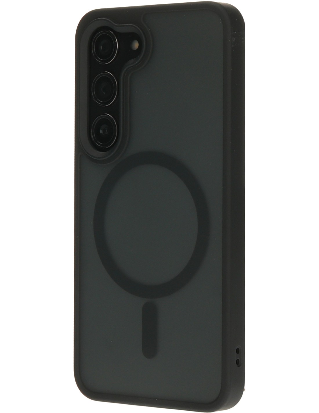 Mobiparts Hardcover Samsung Galaxy S23 Satin Black (Magsafe Compatible)