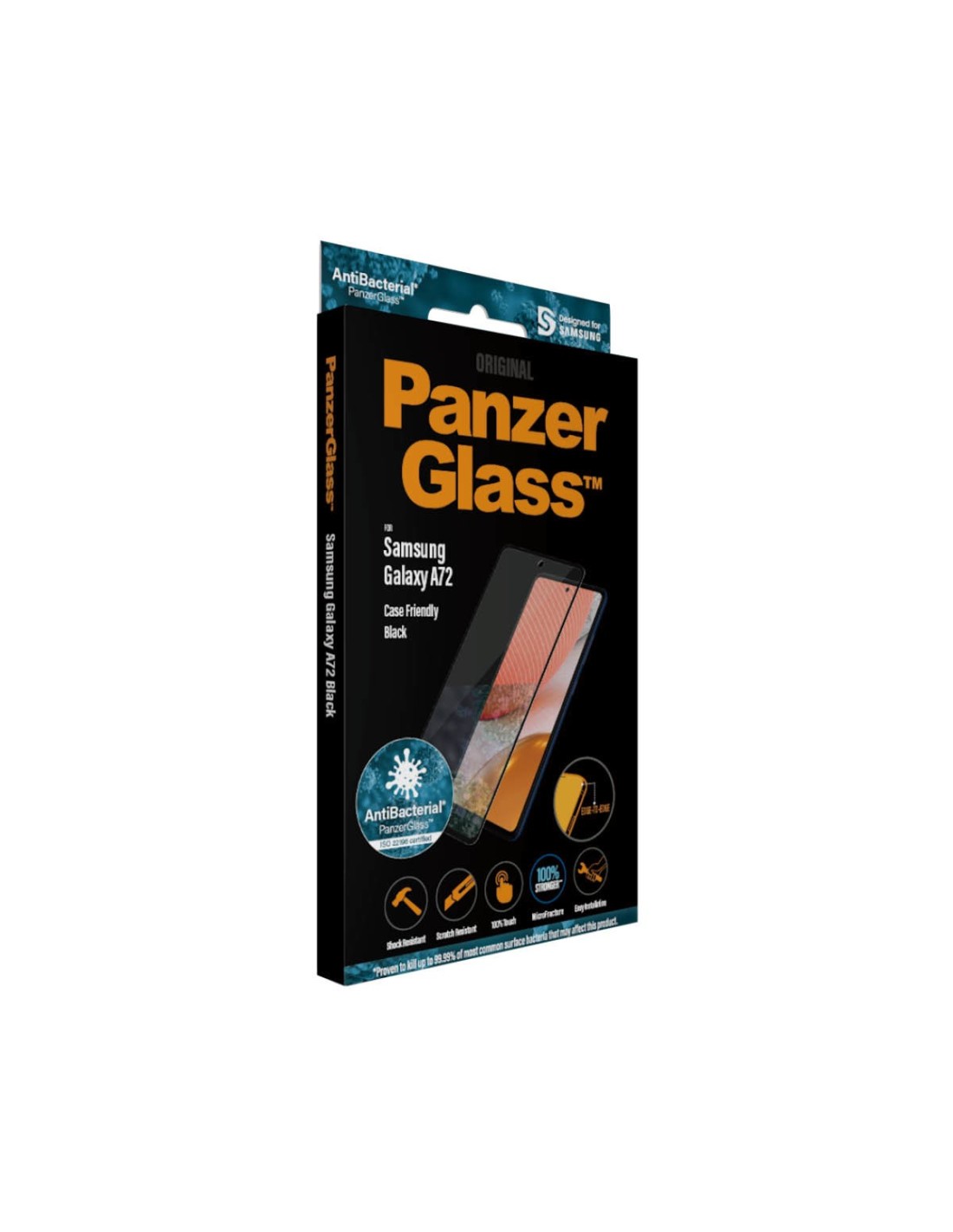 PanzerGlass Samsung Galaxy A72 4G 5G (2021) Black CF Super + Glass