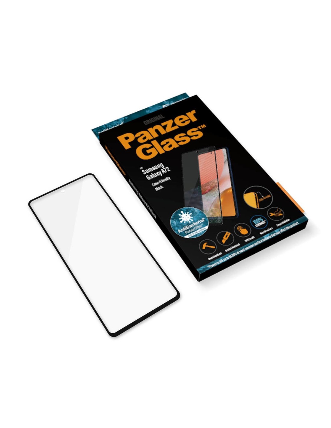 PanzerGlass Samsung Galaxy A72 4G 5G (2021) Black CF Super + Glass