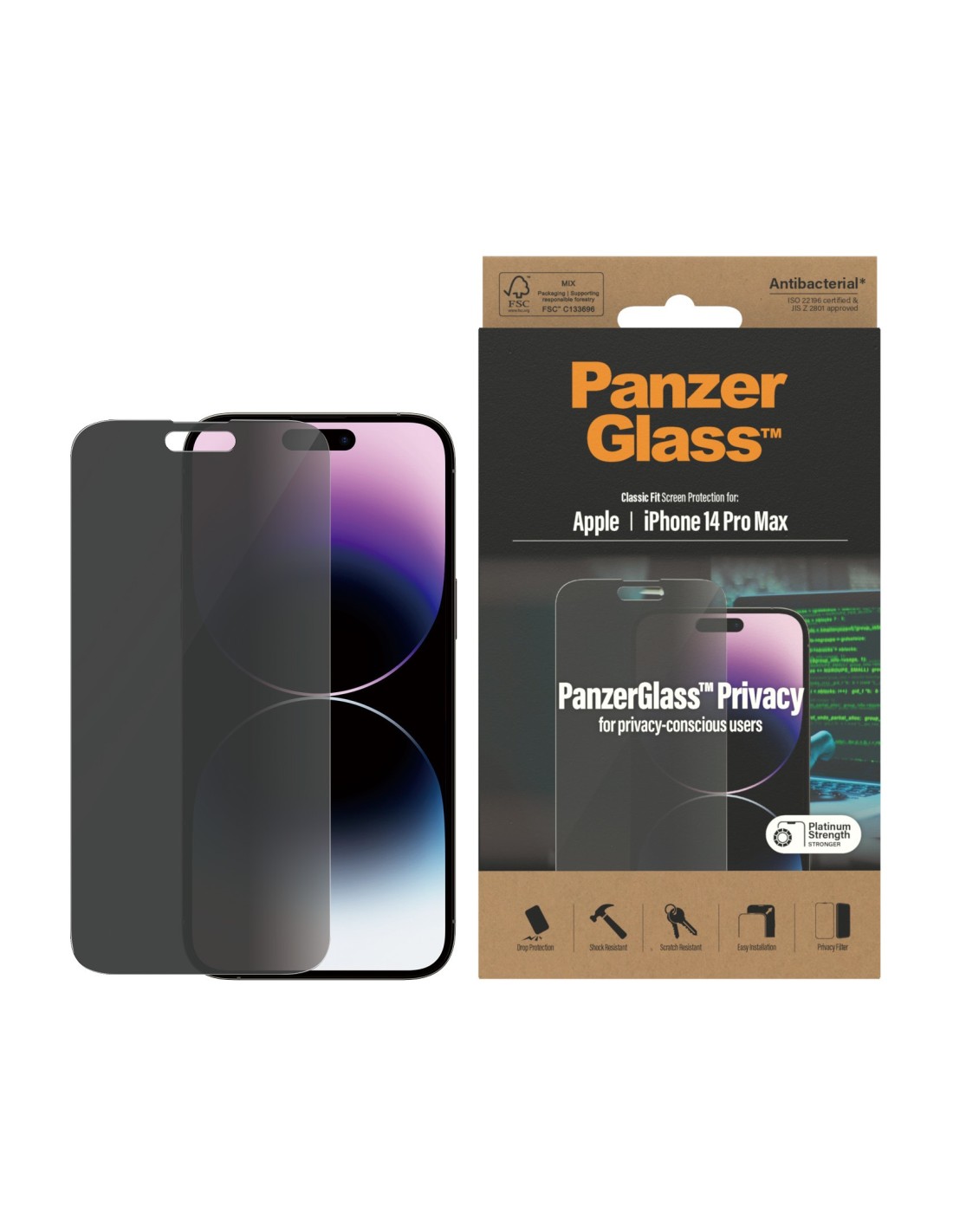 PanzerGlass Apple iPhone 14 Pro Max Privacy Glass