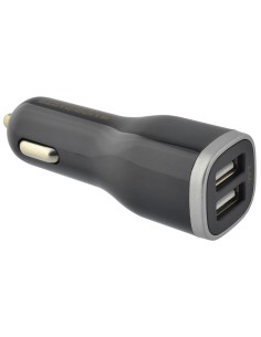 Mobiparts Car Charger Dual USB 12W 2.4A + USB-C Cable Black 2