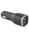 Mobiparts Car Charger Dual USB 12W 2.4A + USB-C Cable Black