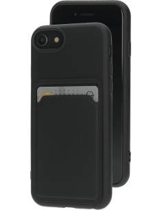 Mobiparts Classic TPU Case with Cardholder Apple iPhone 7 8 SE (2022 2020) Matt Black