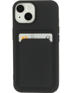 Mobiparts Classic TPU Case with Cardholder Apple iPhone 15 14 13 Matt Black 2