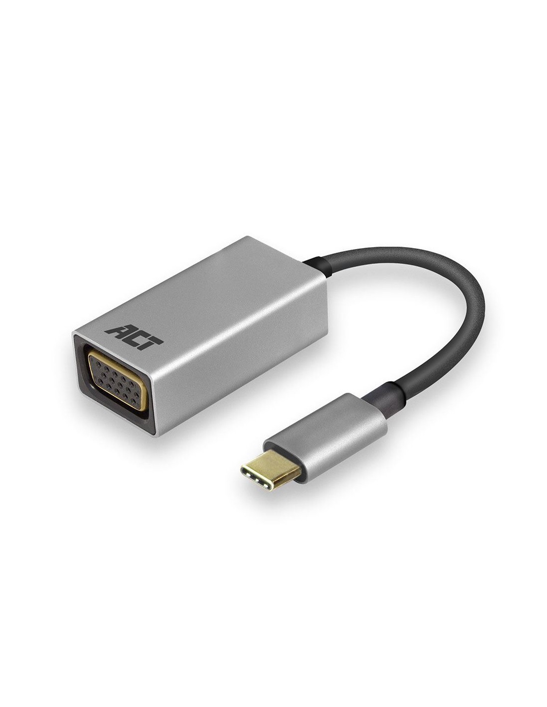 ACT AC7000 | USB-C naar VGA Adapter | 0,15 m | Aluminium Behuizing