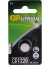 GP Lithium CR1220 Knoopcel Batterij (1-pack)