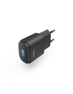 Oplader, USB-A, 6 W, zwart