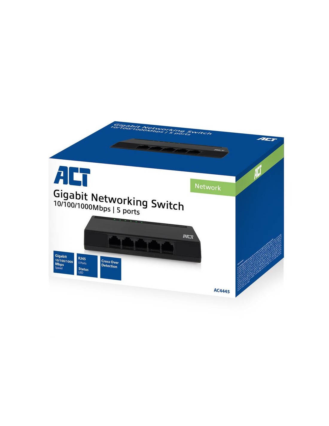 10/100/1000 Mbps networking Switch 5 ports