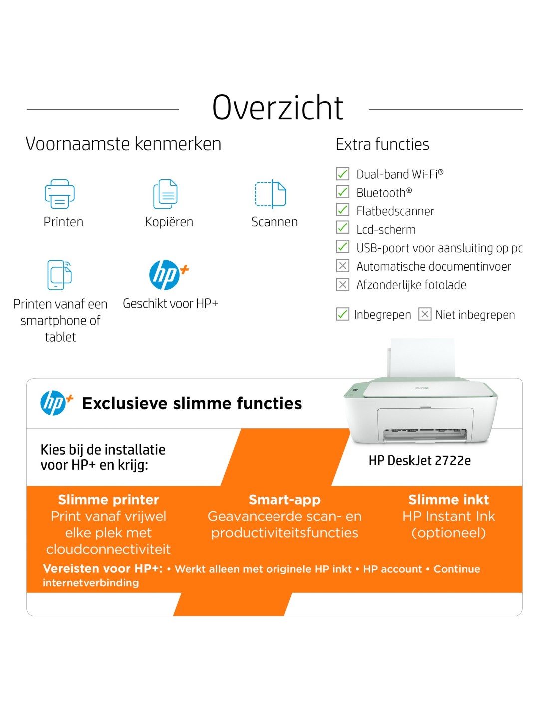 HP DeskJet 2722e AiO A4 color 5.5ppm