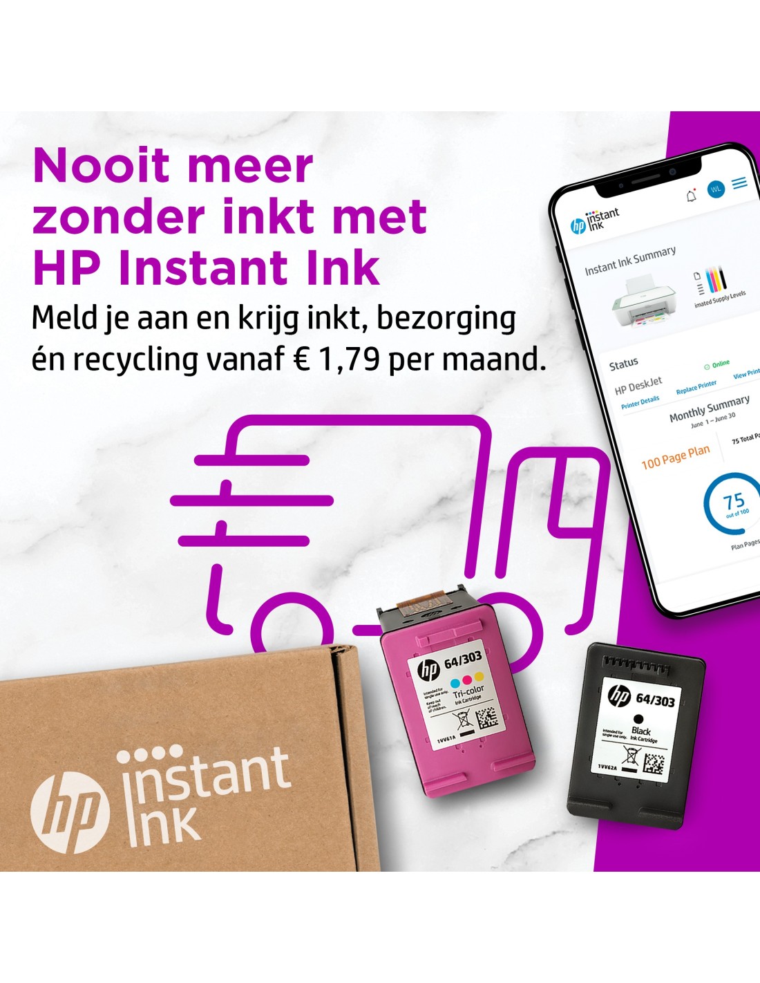 HP DeskJet 2722e AiO A4 color 5.5ppm