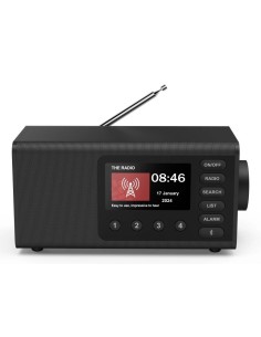 Hama Hama Digitale radio "DR1001BT", FM DAB DAB+, zwart Speakers