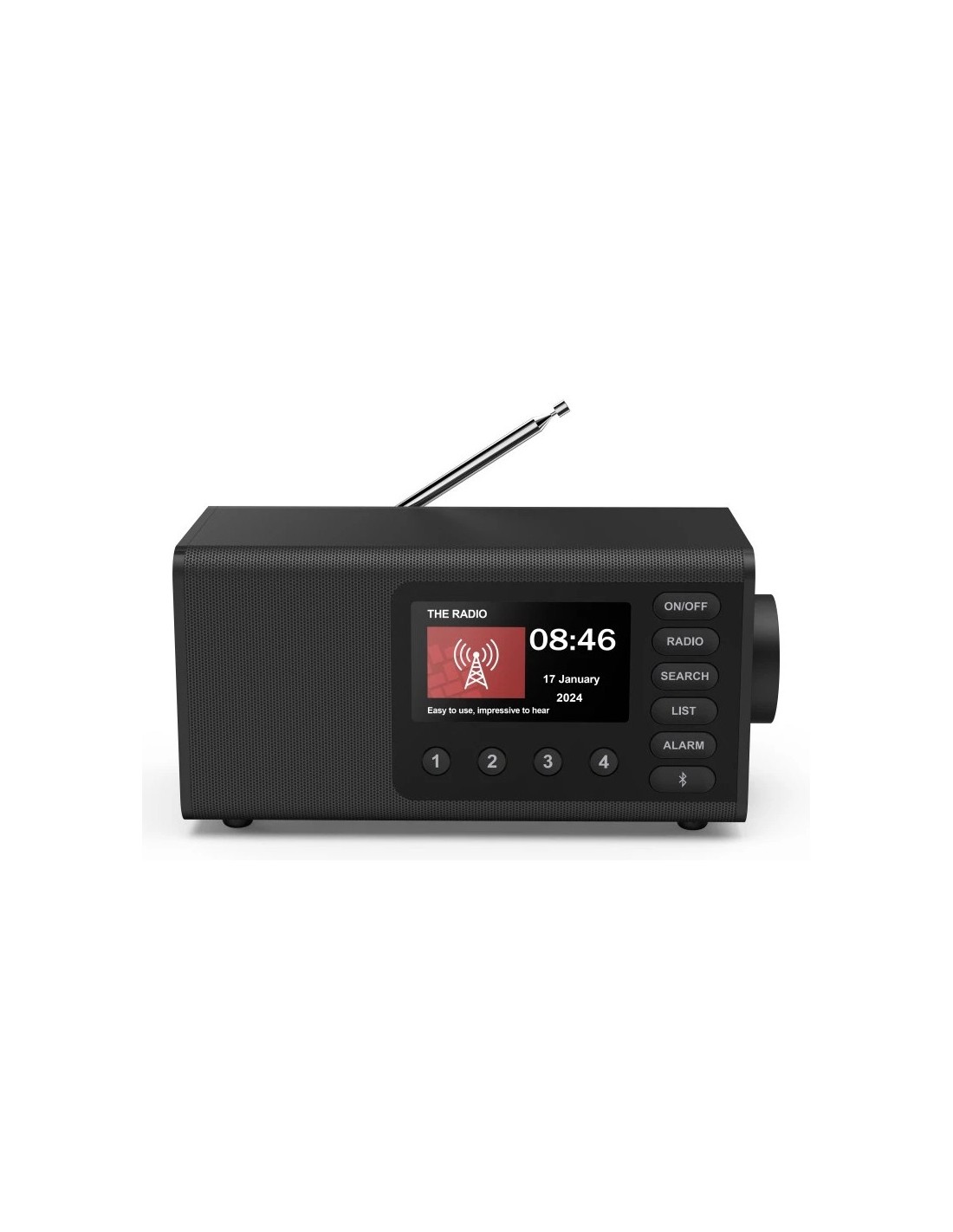 Hama Hama Digitale radio "DR1001BT", FM DAB DAB+, zwart Speakers
