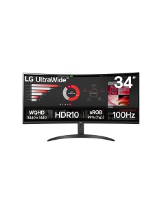 LG UltraWide 34WR50QK-B 34'' | 3440x1440 VA | 100Hz | Ultrawide Monitor