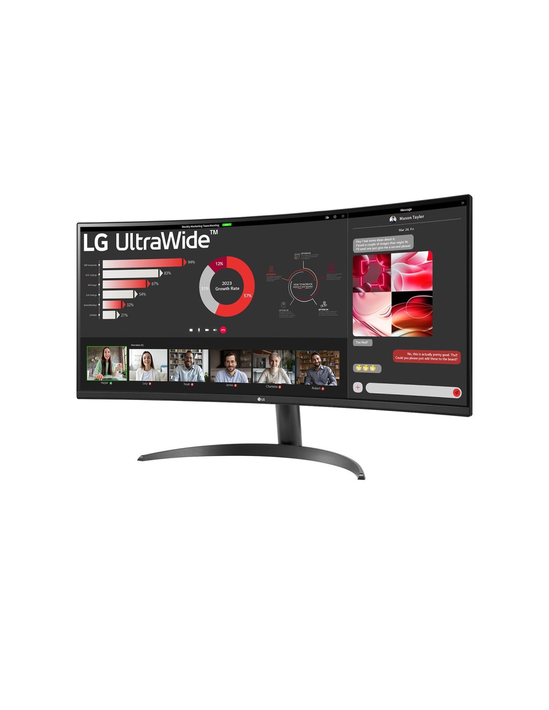 LG UltraWide 34WR50QK-B 34'' | 3440x1440 VA | 100Hz | Ultrawide Monitor