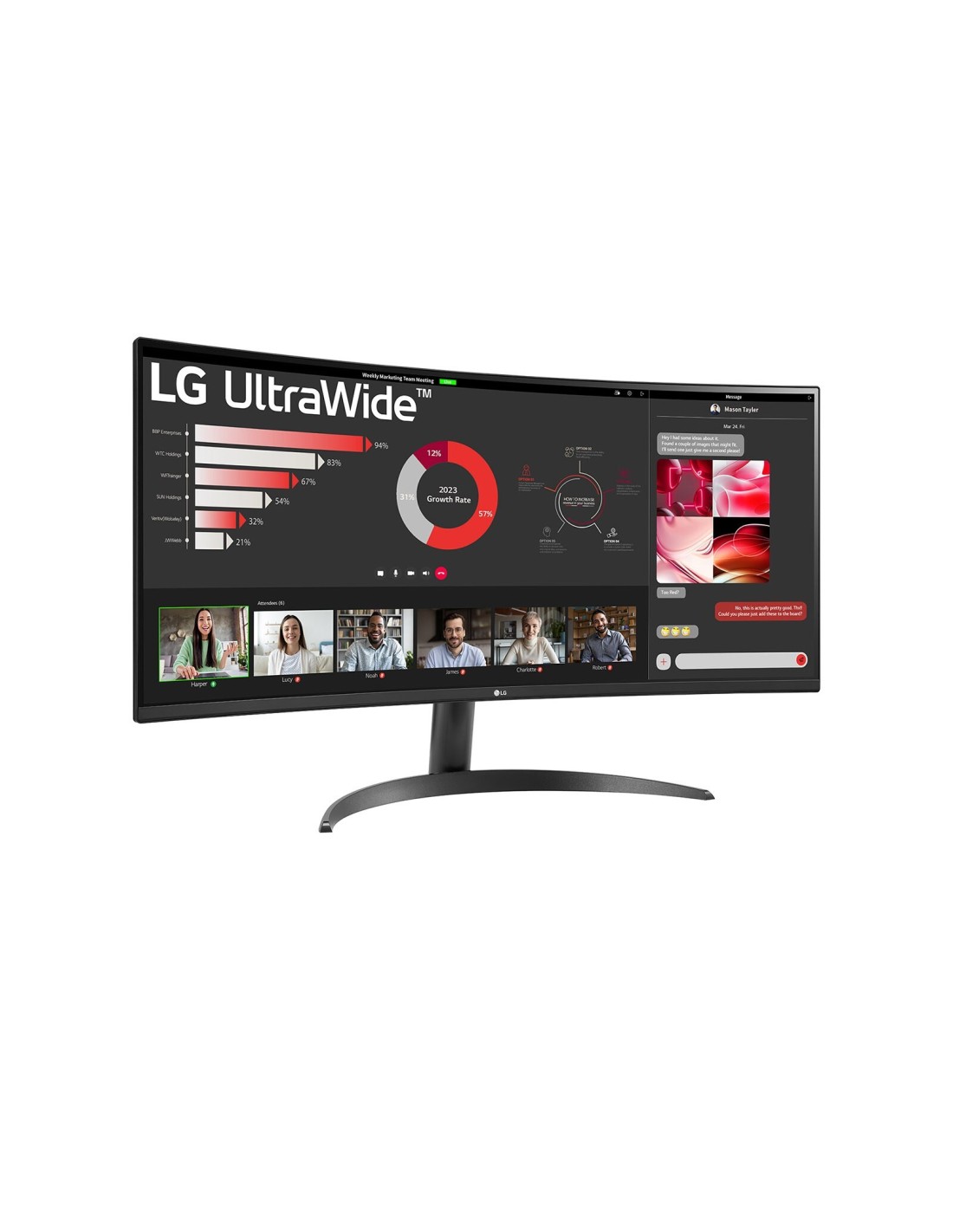 LG UltraWide 34WR50QK-B 34'' | 3440x1440 VA | 100Hz | Ultrawide Monitor