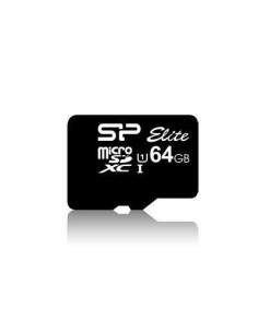 Silicon Power Elite | MicroSDXC | 64GB | Class 10 | UHS-I U1