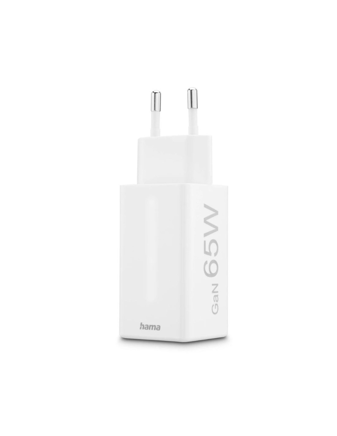 Hama Snellader, 2x USB-C PD, 1x USB-A QC, mini-oplader, 65W, wit Adapter