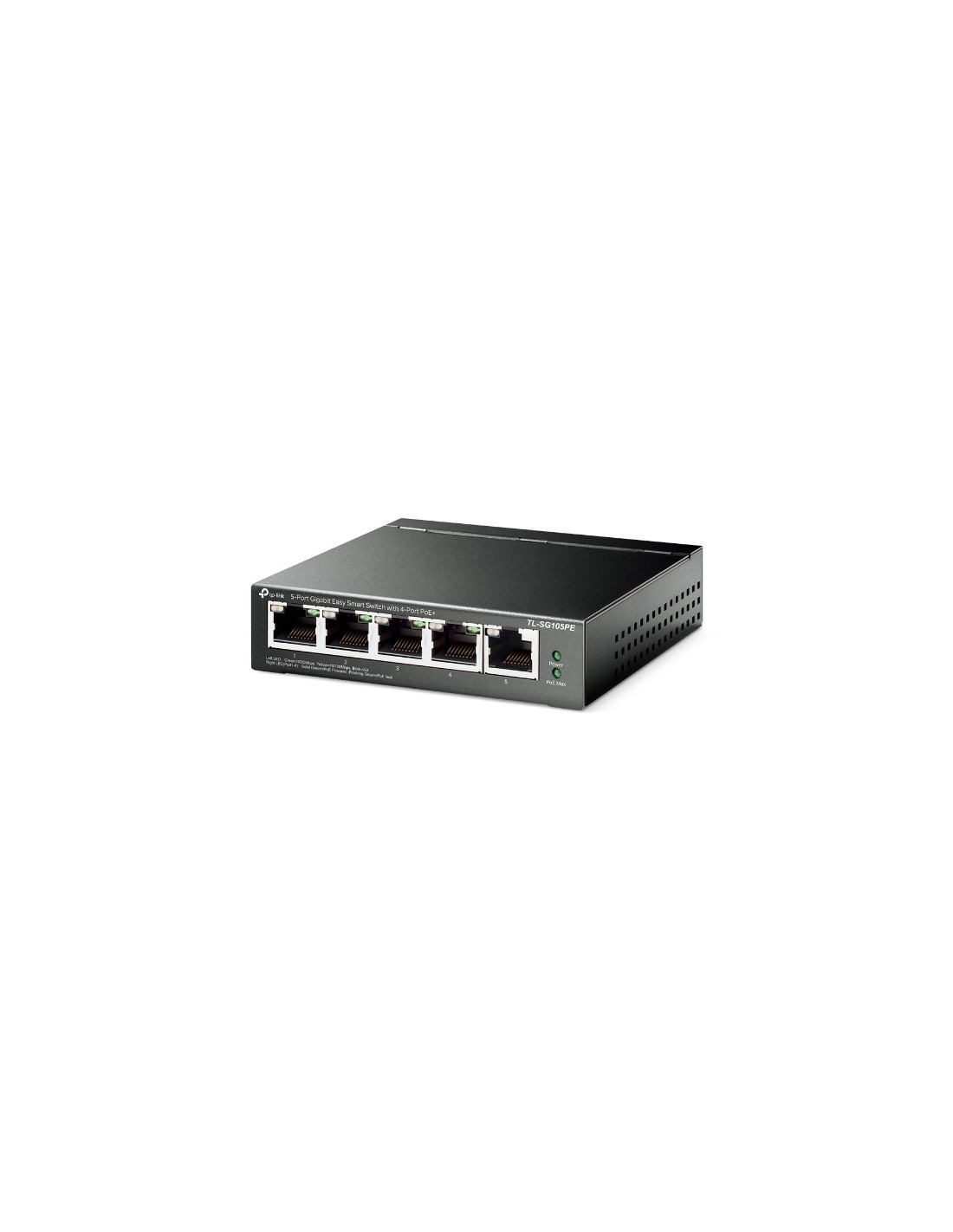 TP-Link TL-SG105PE | Managed Smart Switch | 5 Poorten | Gigabit Ethernet (10 100 1000 Mbps) | 4x PoE+