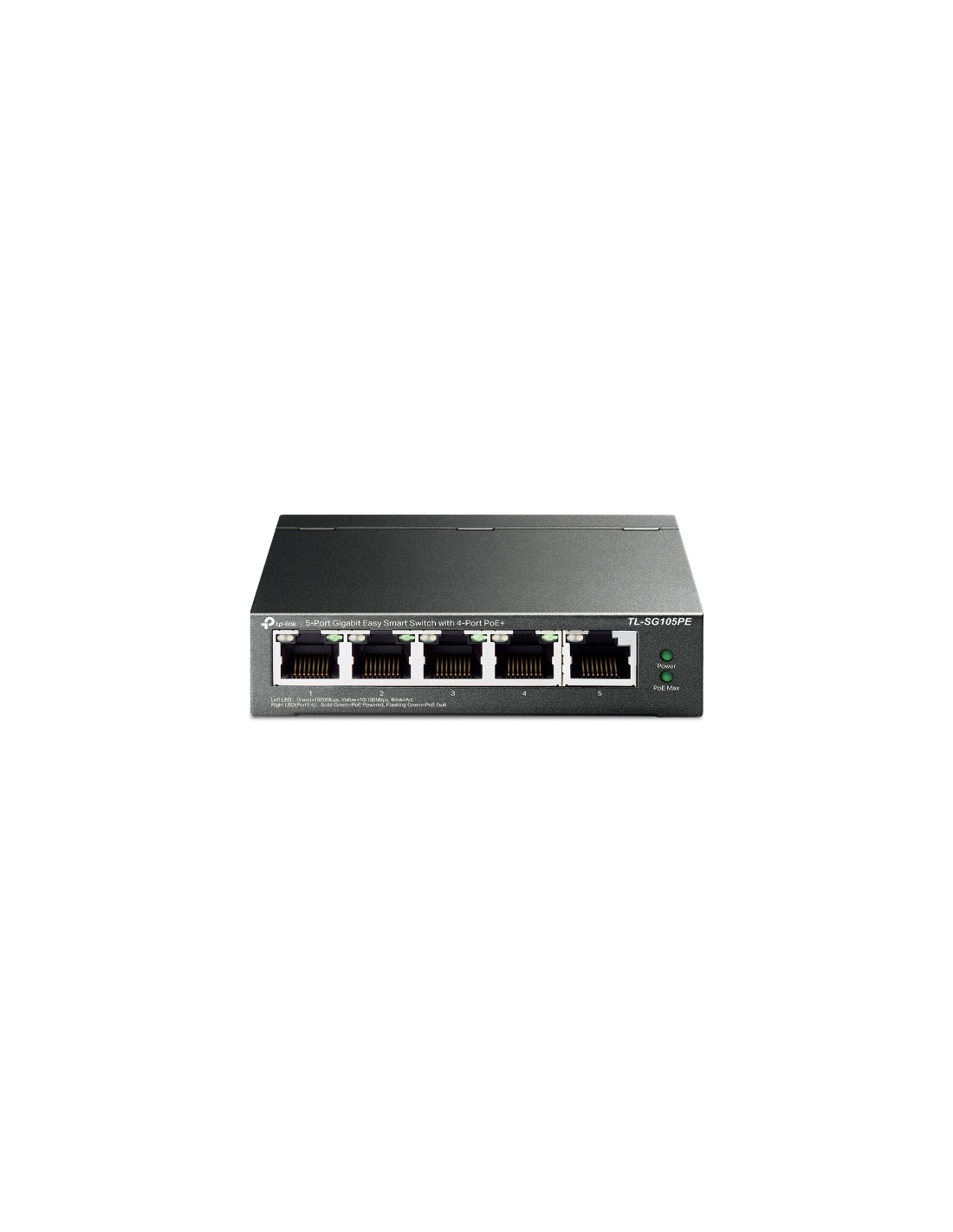 TP-Link TL-SG105PE | Managed Smart Switch | 5 Poorten | Gigabit Ethernet (10/100/1000 Mbps) | 4x PoE+