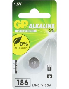 GP Alkaline 186 (V12GA / L 1142) Knoopcel Batterij (1-pack)