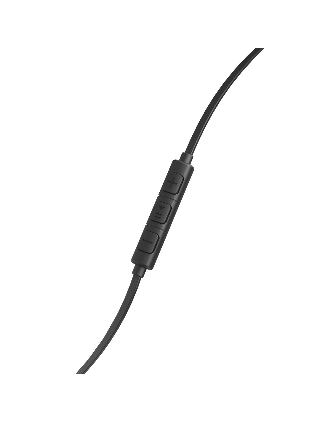 Oordopjes Joy, in-ear, microfoon, platte kabel, zwart