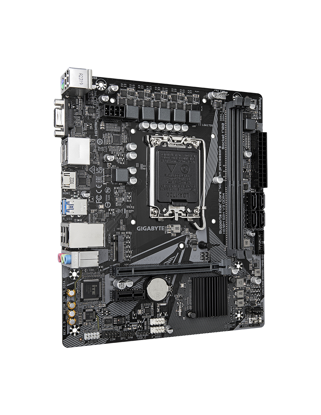 Gigabyte 1700 H610M S2H V3 DDR4 - M.2/2xDP/HDMI/VGA