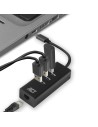 ACT AC6400 interface hub USB 3.2 Gen 1 (3.1 Gen 1) Type-C 5000 Mbit/s Zwart