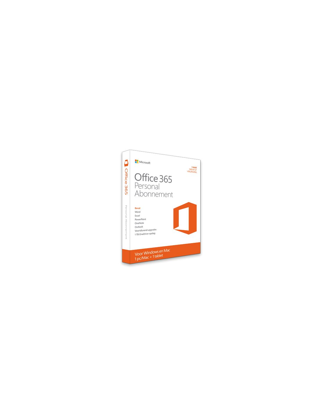 Microsoft Office 365 personal 1 pc, 1 jaar Software