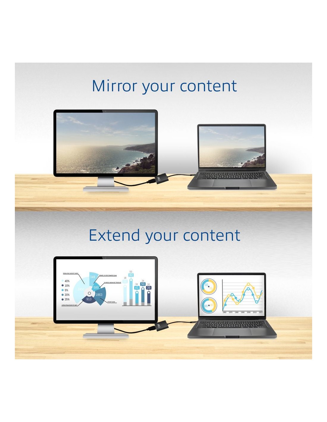 ACT AC7320 | USB-C naar DisplayPort Adapter | 0,15 m | Zwart