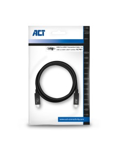 ACT AC7401 | USB 3.2 Gen 1 Kabel | USB-C naar USB-C | 1m | Zwart 2