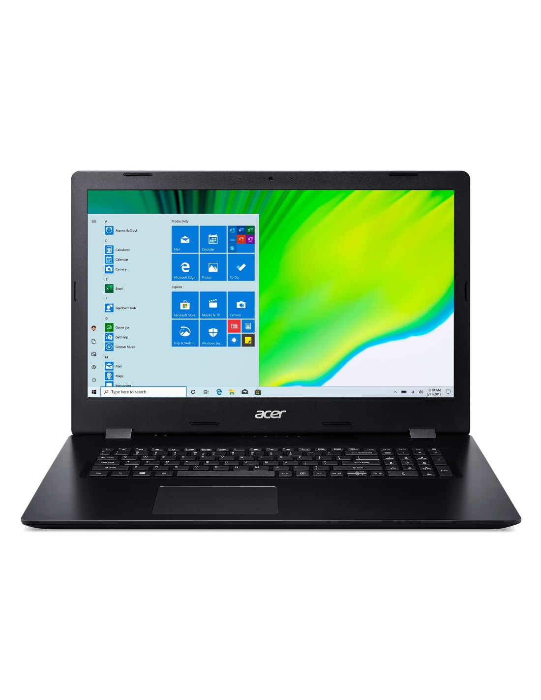 Aspire 3 Pro A317-52-7367 - 17.3i FHD i7-1065G7 8GB 512GB SSD Intel Iris Plus Graphics No ODD Wi-Fi 5 AC + BT 4.0 Win10Pro Qwert