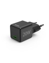 Hama Snellader, USB-C, Super-Mini-Charger, PD, 20 W, zwart Adapter