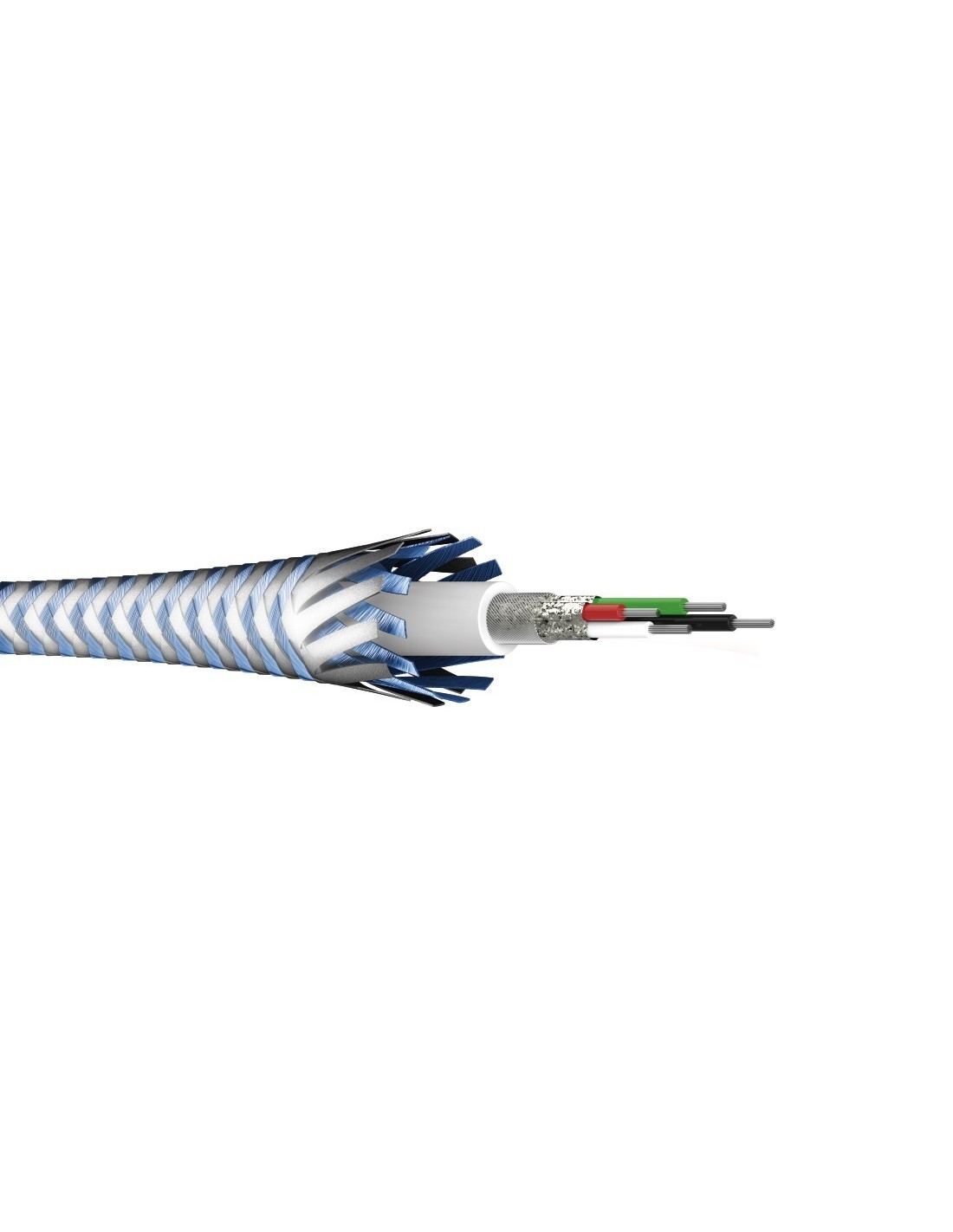 Oplaad- Gegevenskabel Reflective, lightning, 1,5 M, Blauw