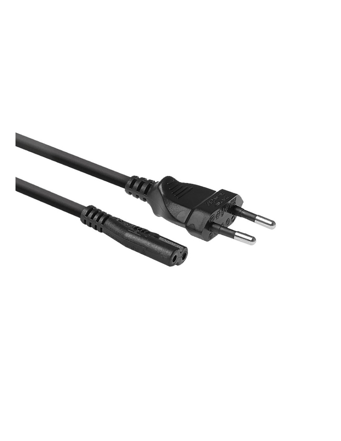 ACT AC3300 | Elektriciteitssnoer | 1,5 Meter | CEE7 16 naar C7 Stekker | Zwart