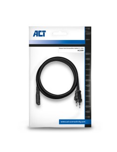 ACT AC3300 | Elektriciteitssnoer | 1,5 Meter | CEE7 16 naar C7 Stekker | Zwart 2