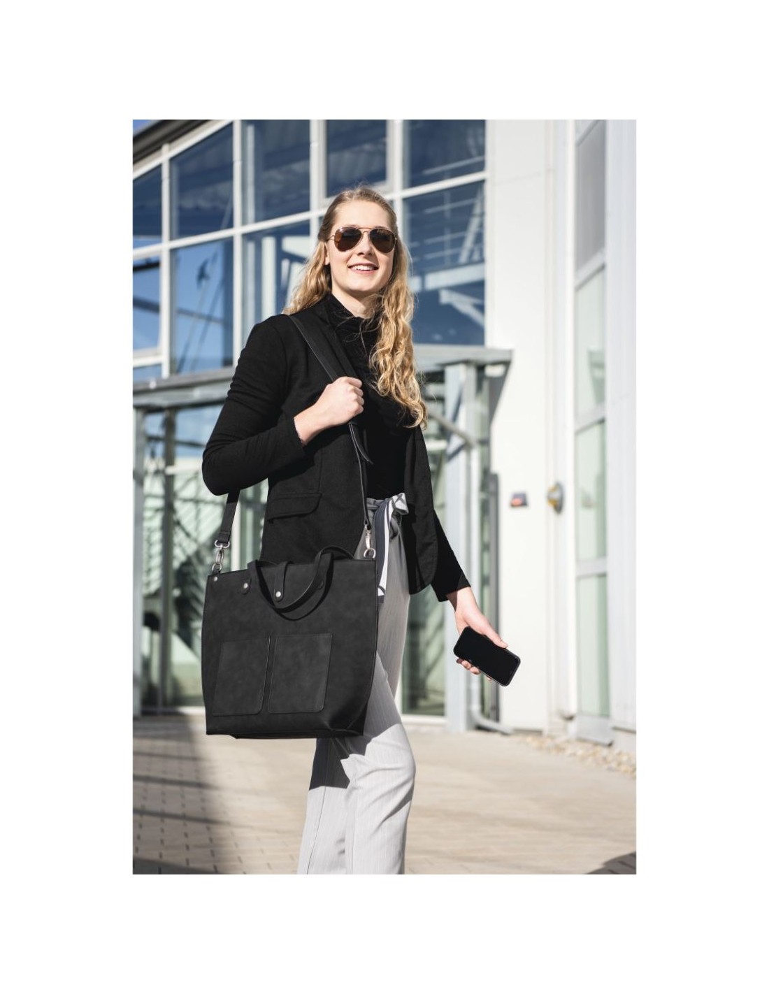 Laptop-tas Classy, Shopper, tot 40 cm (15,6), zwart