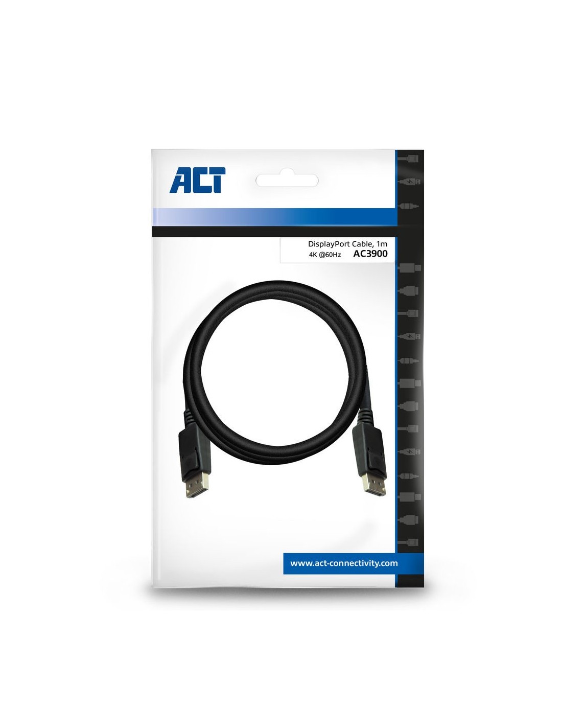 ACT AC3900 | DisplayPort Kabel | 1,0m | Zwart