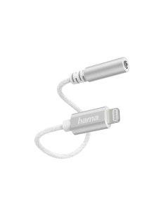 Hama Aux-adapter Lightning – 3,5-mm-jack-aansluiting, wit 2