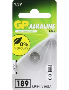 GP Alkaline 189 (V10GA / L1130 / LR54) Knoopcel Batterij (1-pack)