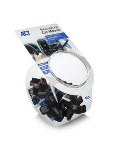 ACT AC9000 | Passieve Telefoonhouder voor in de Auto | Zwart | Set van 25 stuks