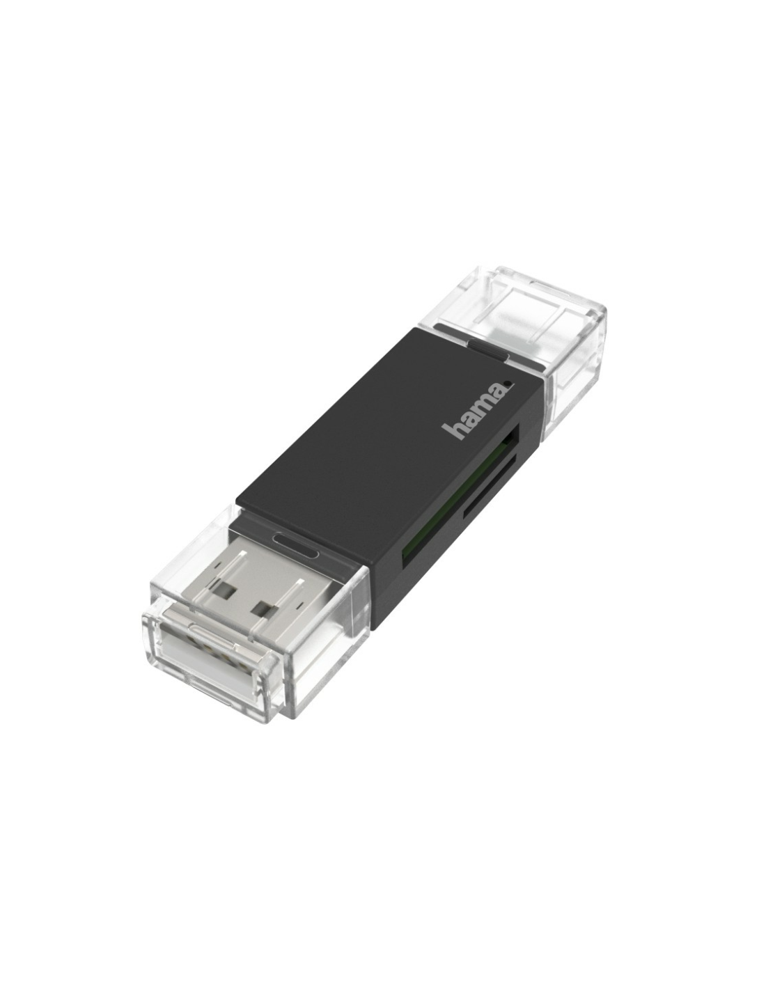 USB-kaartlezer, OTG, USB-A + micro-USB, USB 2.0, SD/microSD