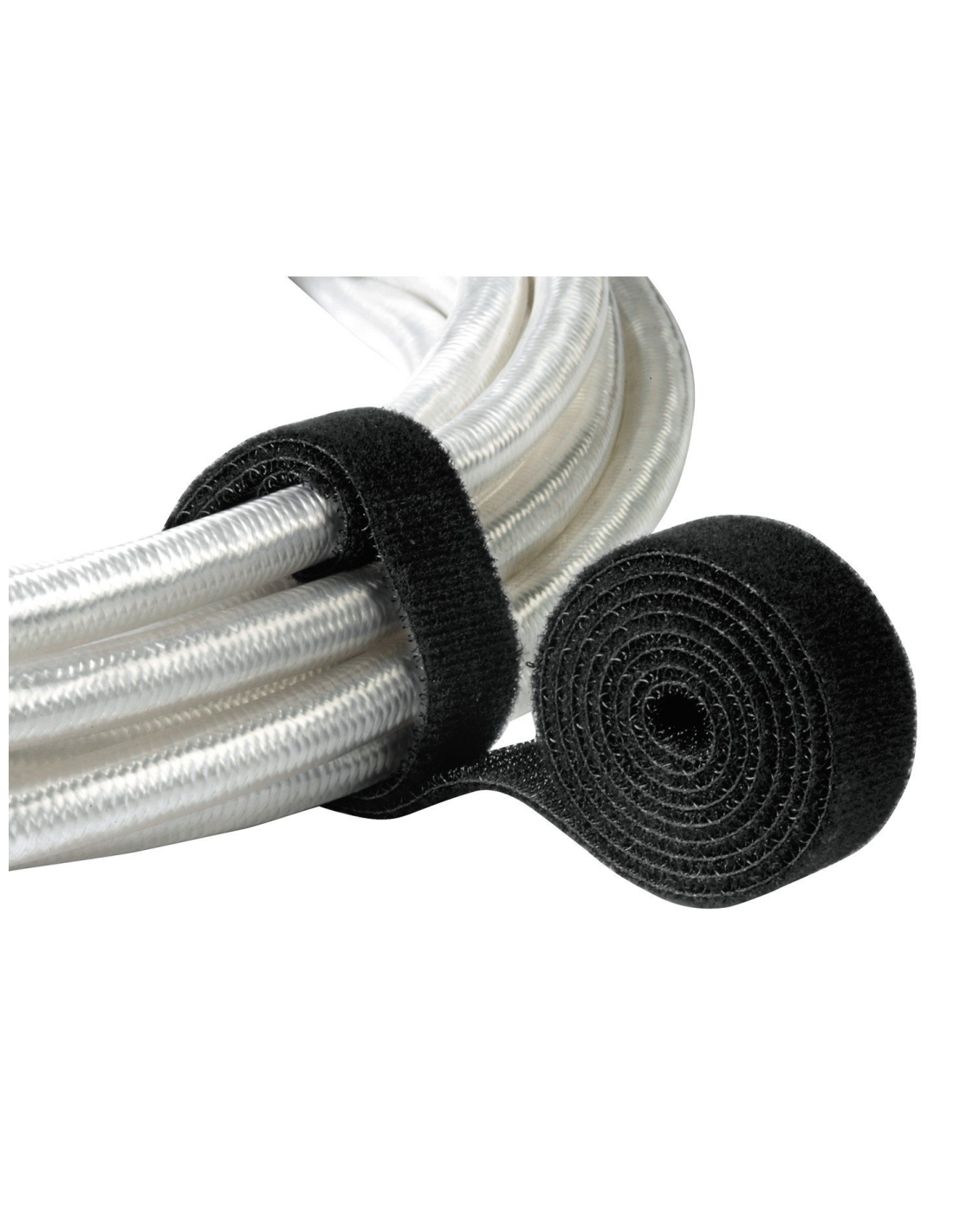 Kabel binder velcro 1 meter zwart