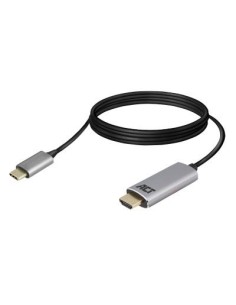 Converter USB-C - HDMI male 1.8 Meter 4k @60Hz metal housing 2