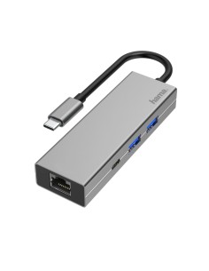 USB-C-multiport-adapter, 4-poorts, 2x USB-A, USB-C, LAN ethernet 2