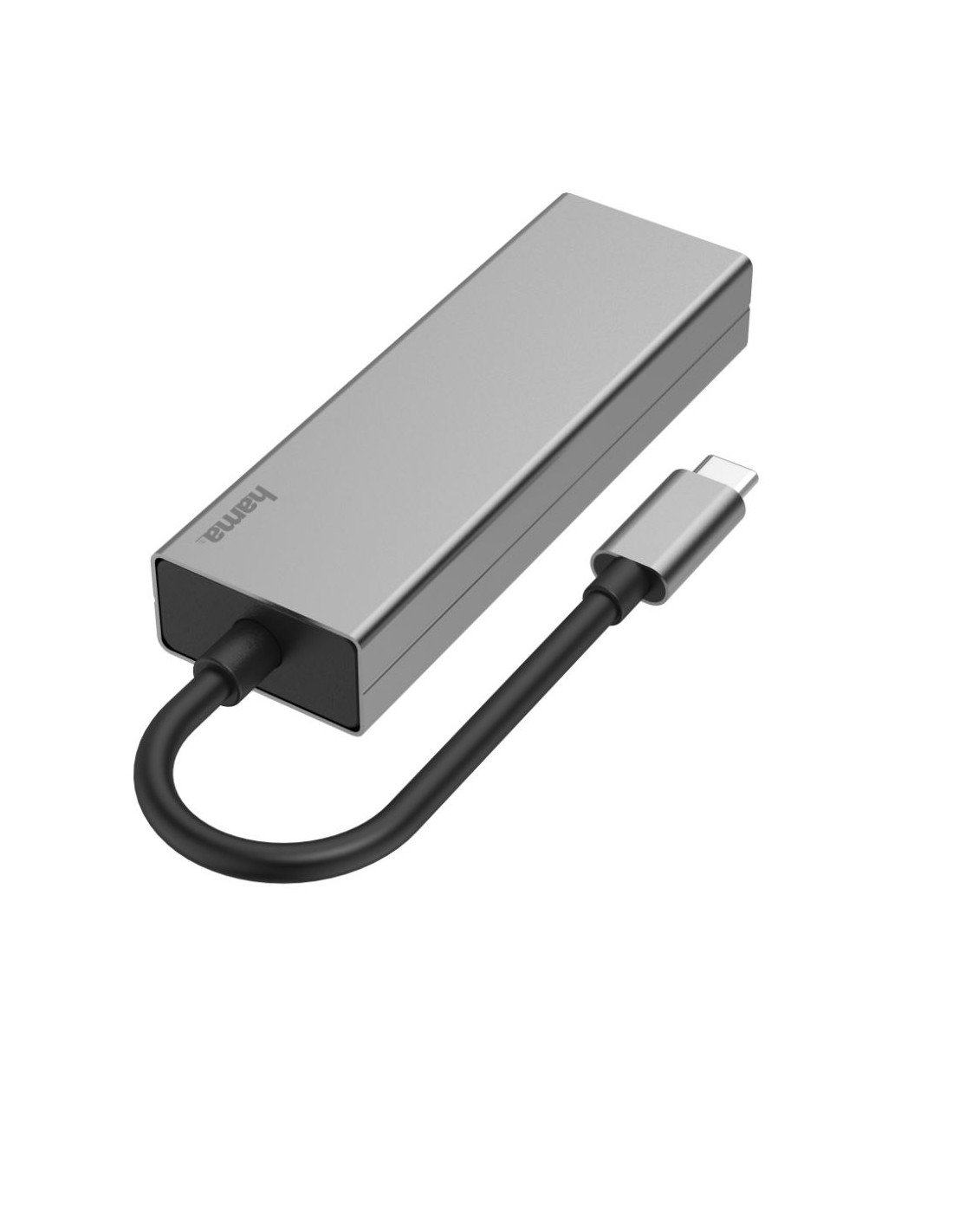 USB-C-multiport-adapter, 4-poorts, 2x USB-A, USB-C, LAN/ethernet