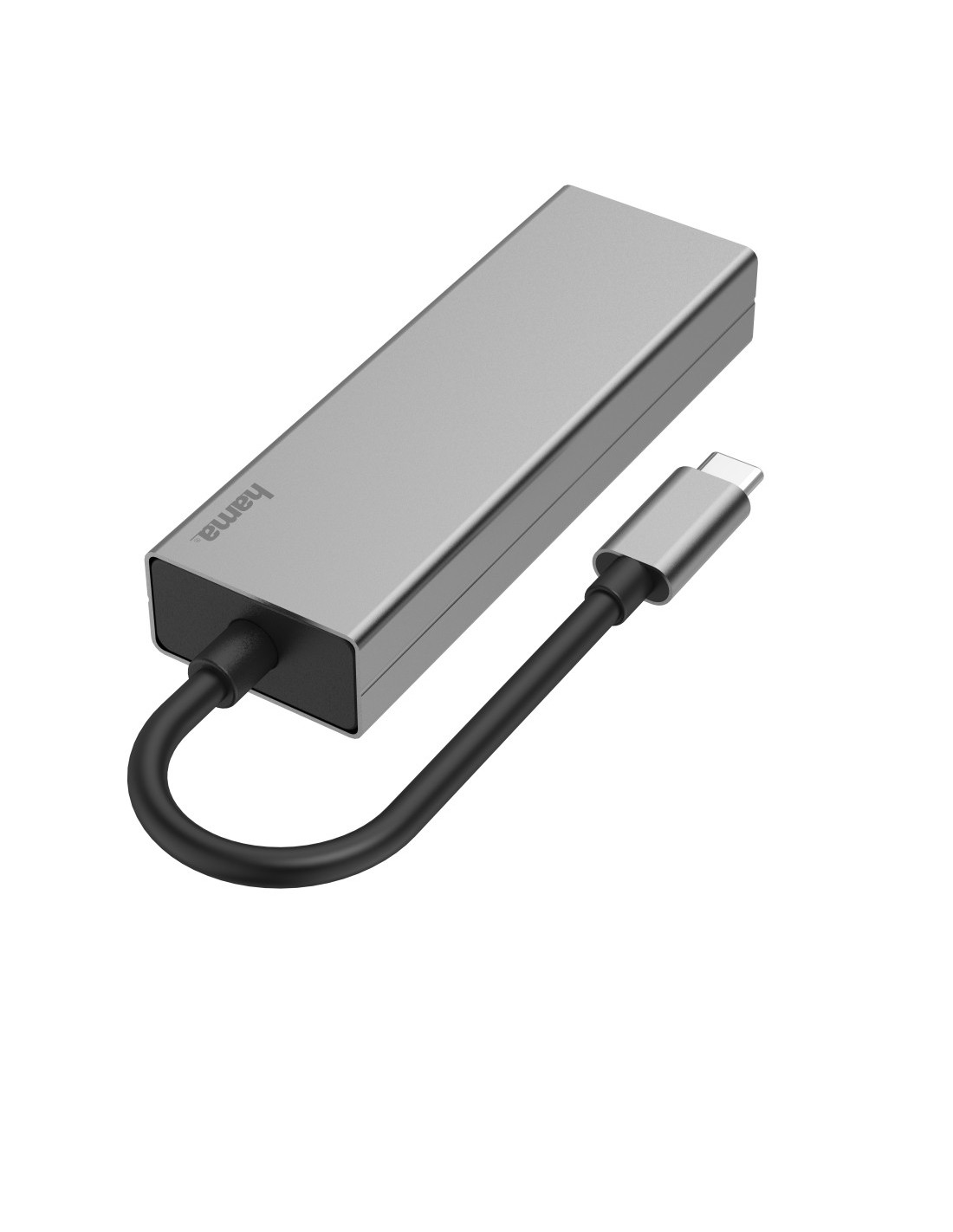 USB-C-multiport-adapter, 4-poorts, 2x USB-A, USB-C, LAN ethernet