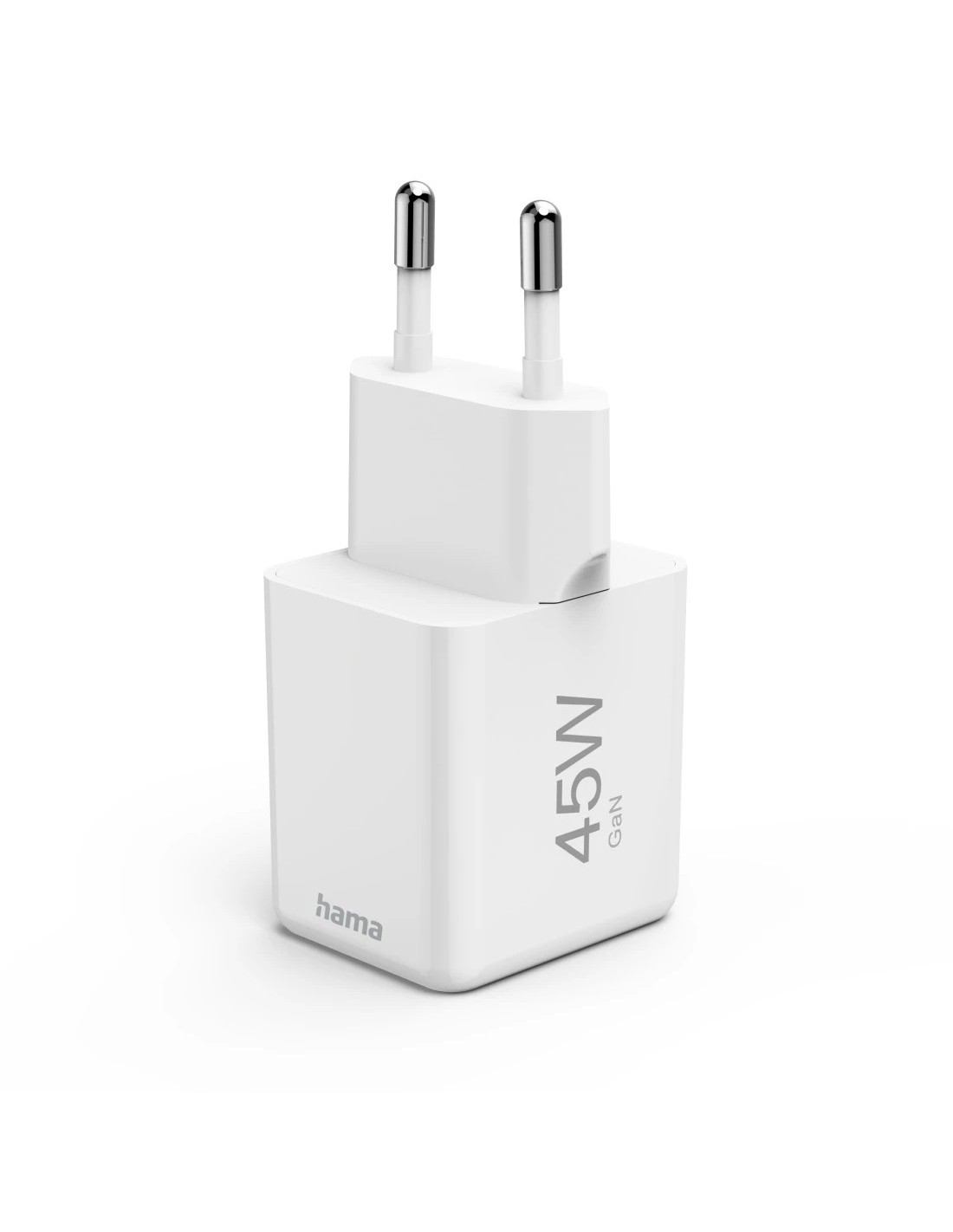 Hama Snellader, GaN, USB-C, Super-Mini-Charger, PD, 45 W, wit Smartphone accessoires