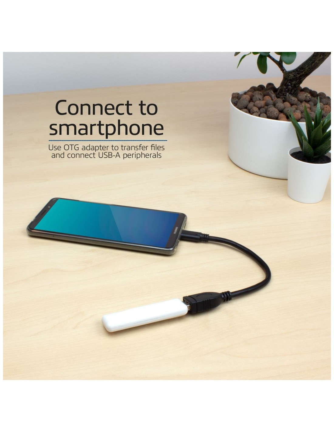 ACT AC7340 | USB 3.2 Gen 1 | USB-C naar USB-A | 0.2m | Zwart